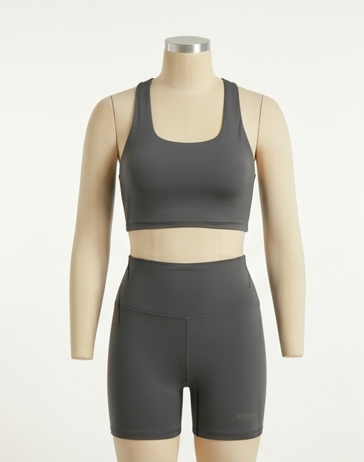 Rebeka Active | Essential Scoop-Neck Bra & Biker Set