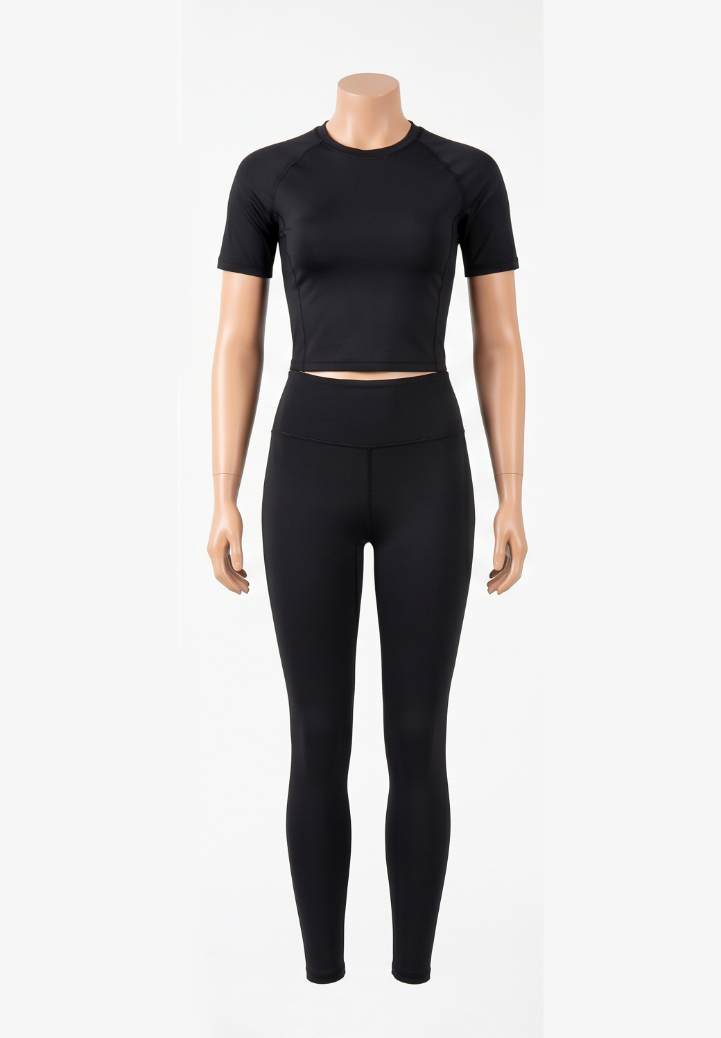 Women Activewear Half Sleeve Top & Leggings